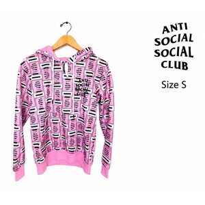 NWT Anti Social Social Club Balcony Hoodie RARE Pink Size S ASSC USA Made